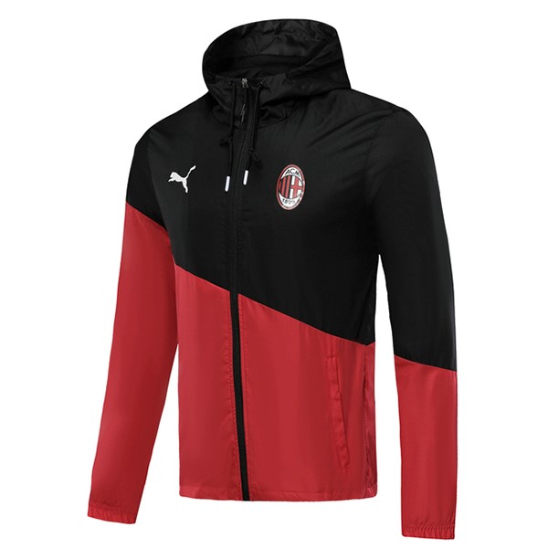 Windjacke AC Milan 2019-20 Schwarz Rote Fussballtrikots Günstig